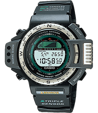 casio three sensor watch